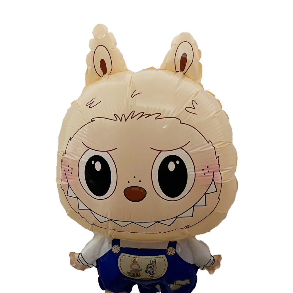 Labubu Temalı Mavi Renk Folyo Balon