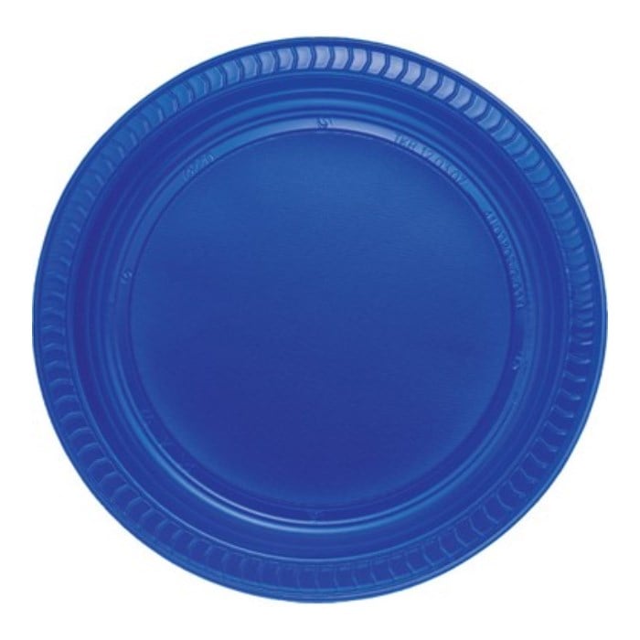 Lacivert Plastik Tabak 22 cm 5 Adet