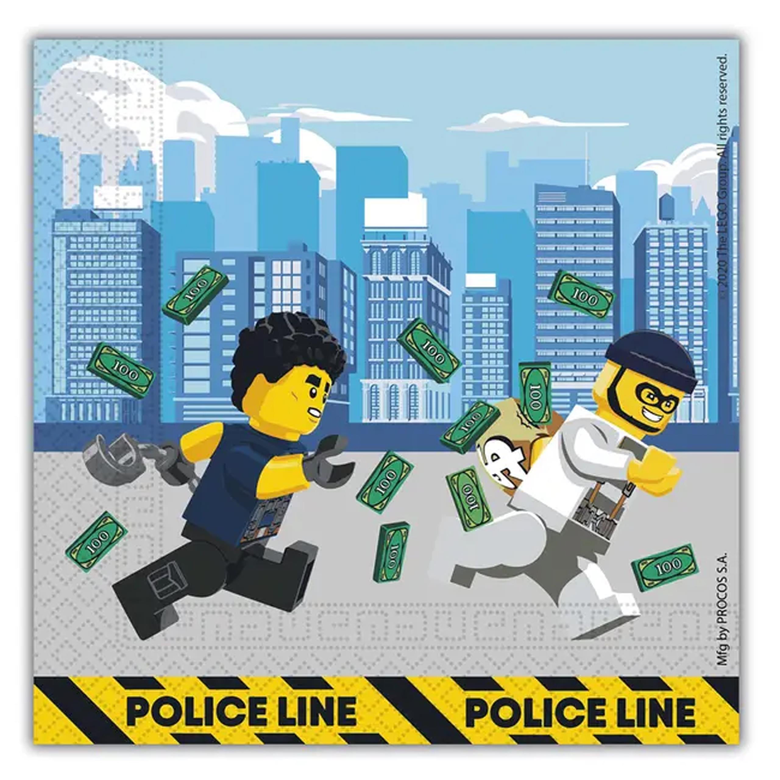 Lego City Temalı Peçete 20'li