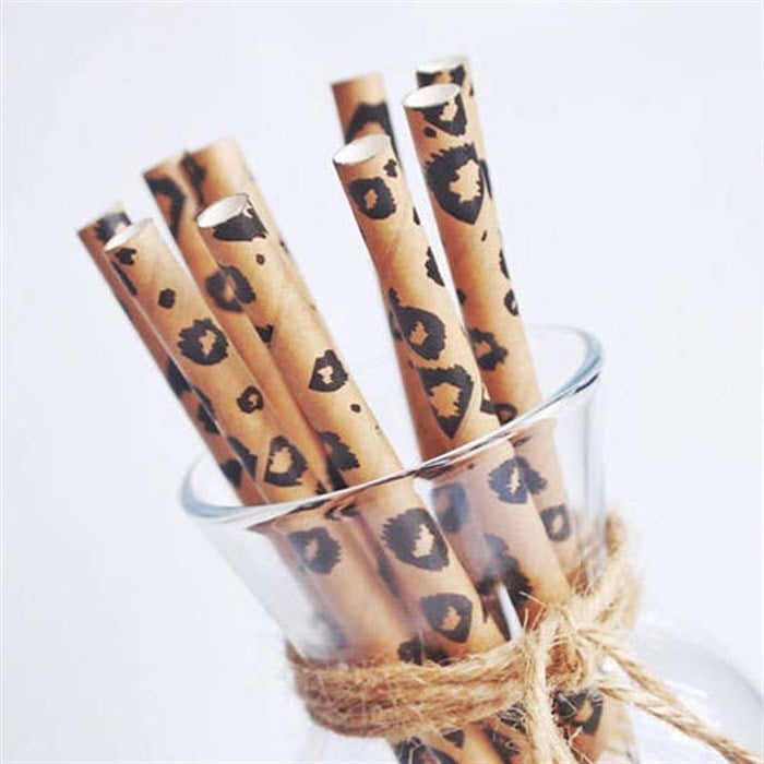 Leopar Desenli Pipet - 25 Adet