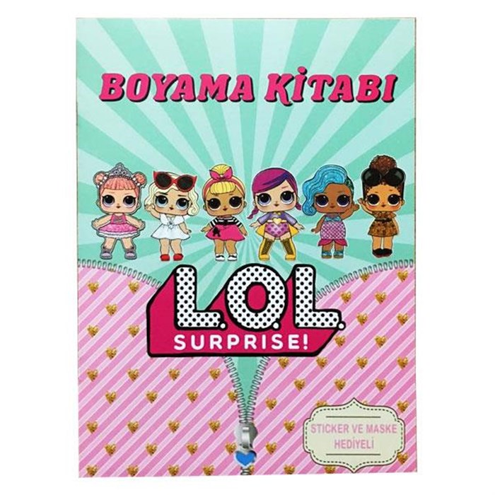 LOL Bebekler Boyama Kitabı (Sticker+Maskeli)