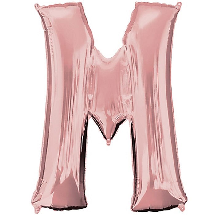 M Harfi Rose Gold Folyo Balon 1 Metre