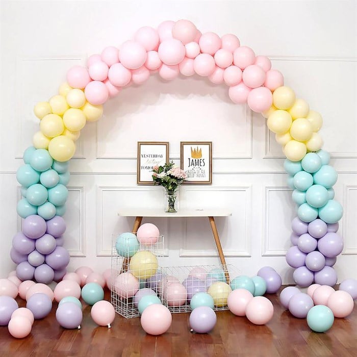 Makaron Balonlu Zincir Balon Seti 