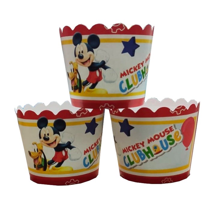 Mickey Mouse Temalı Cupcake Kapsülü 25 Adet