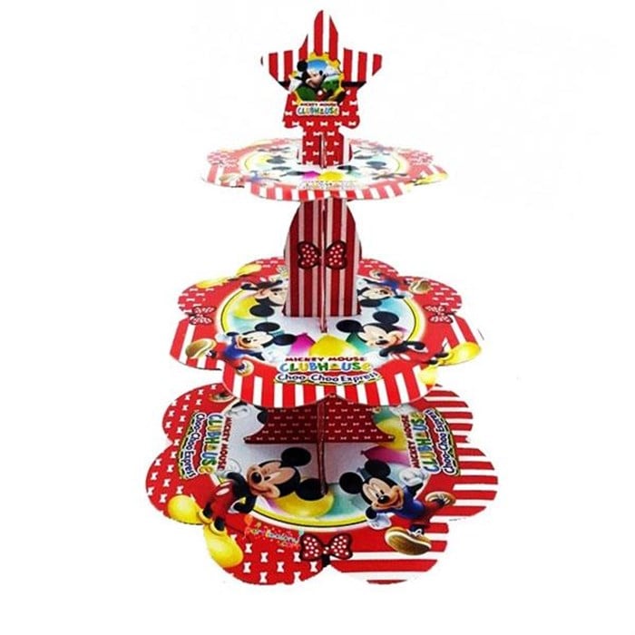 Mickey Mouse Temalı Cupcake Kek Standı