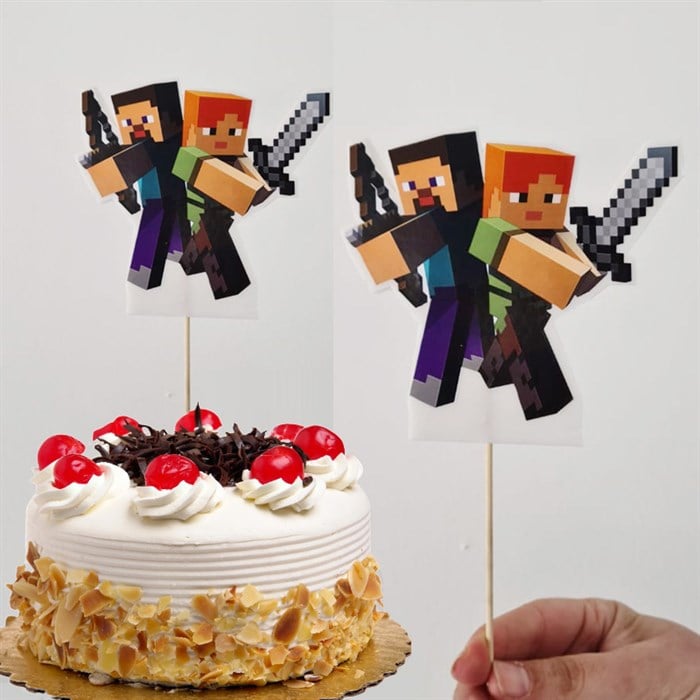 Minecraft Çubuklu Maket Süs