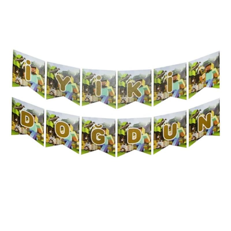 Minecraft İyiki Doğdun Banner
