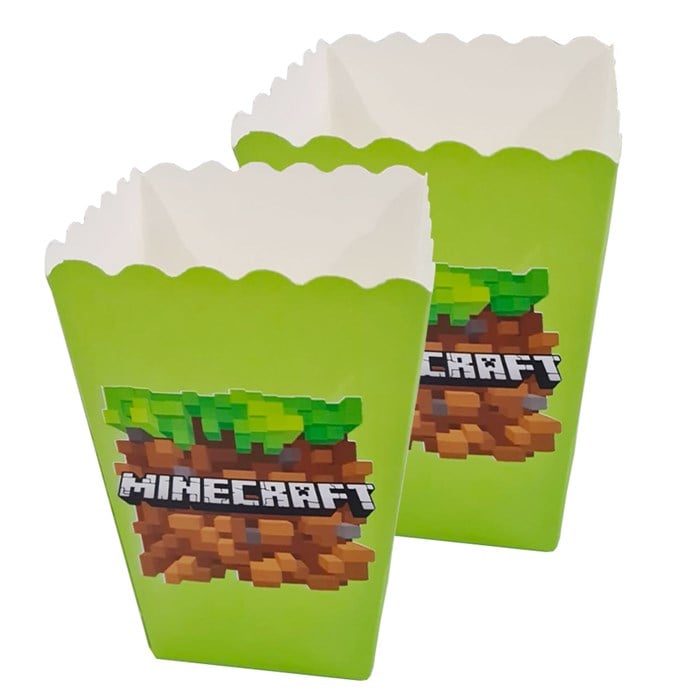 Minecraft Mısır Popcorn Kutusu 8'li