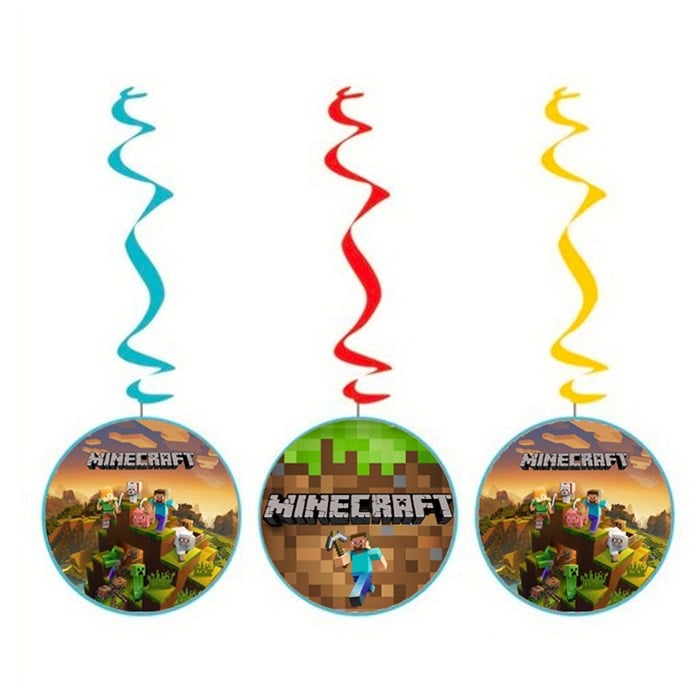 Minecraft Sarkıt İp Süs 3'lü