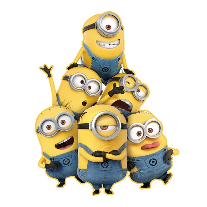 Minions Temalı Sticker 12 cm 1 adet