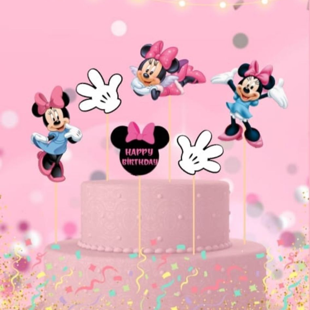 Minnie Mouse Temalı 6'lı Kürdan
