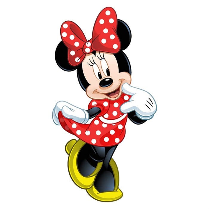 Minnie Mouse Temalı Sticker 12 cm 1 adet