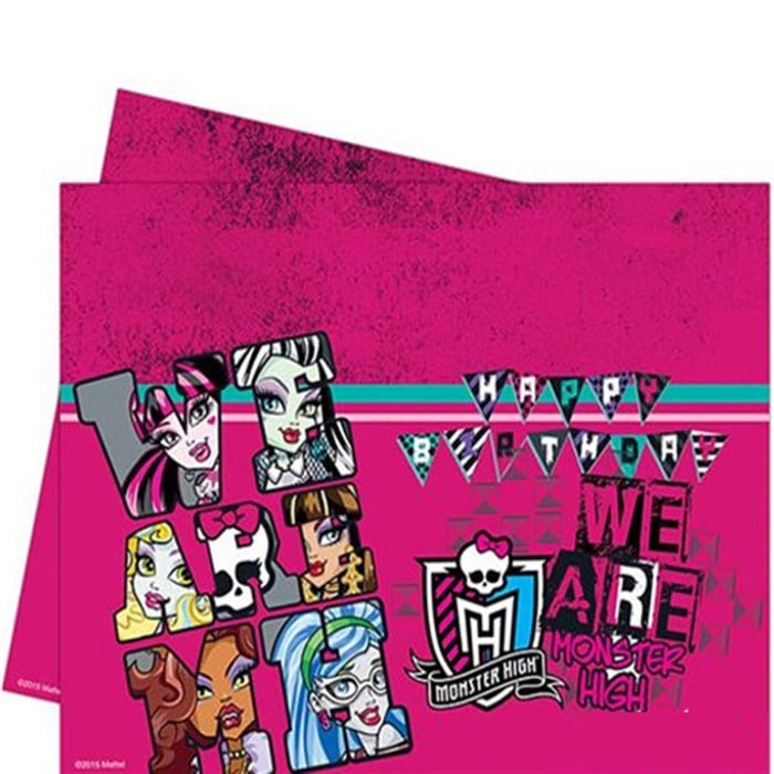 
Monster High Doğum Günü Temalı Masa Örtüsü 120x180 cm

