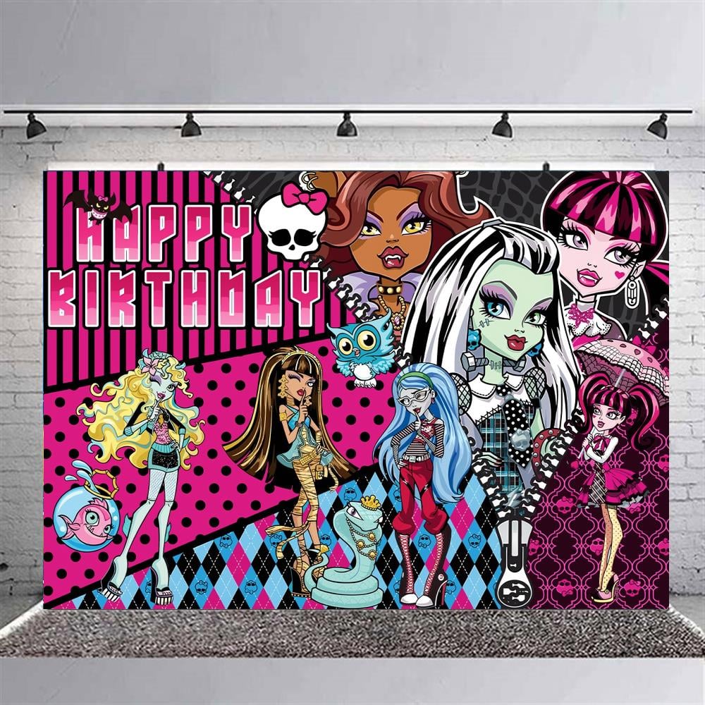 Monster High Temalı Doğum Günü Afişi