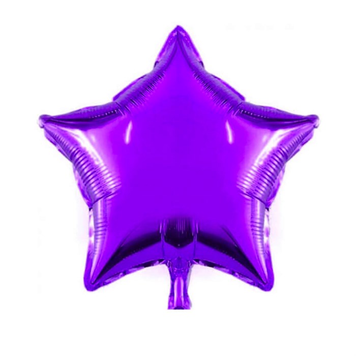 Mor Yıldız Folyo Balon - 40 cm