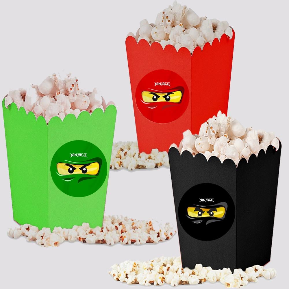Ninja Go Temalı Popcorn Mısır Kutusu - 5 Adet