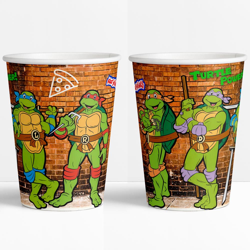 Ninja Turtles Temalı Bardak 8'li