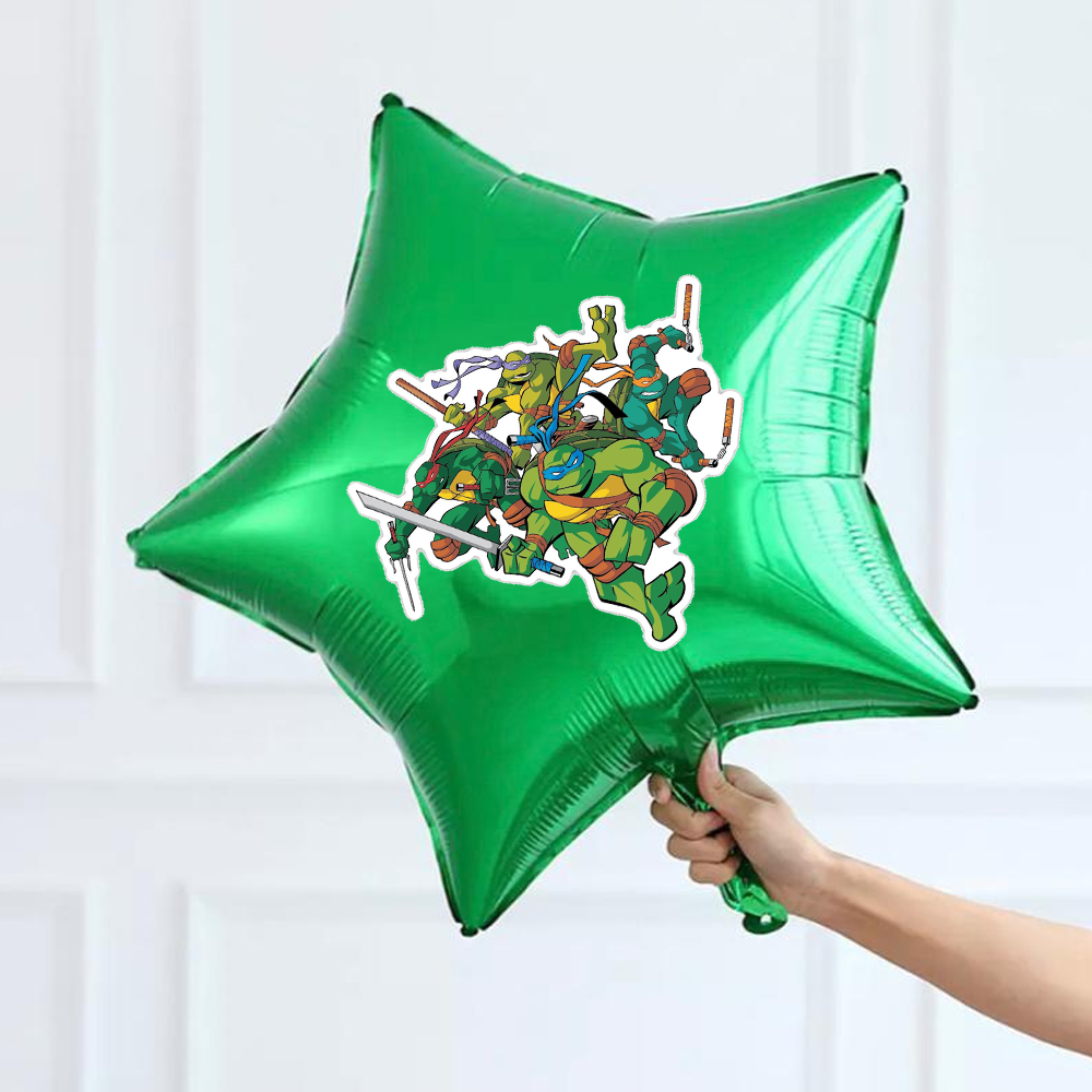 Ninja Turtles Temalı Yeşil Folyo Balon