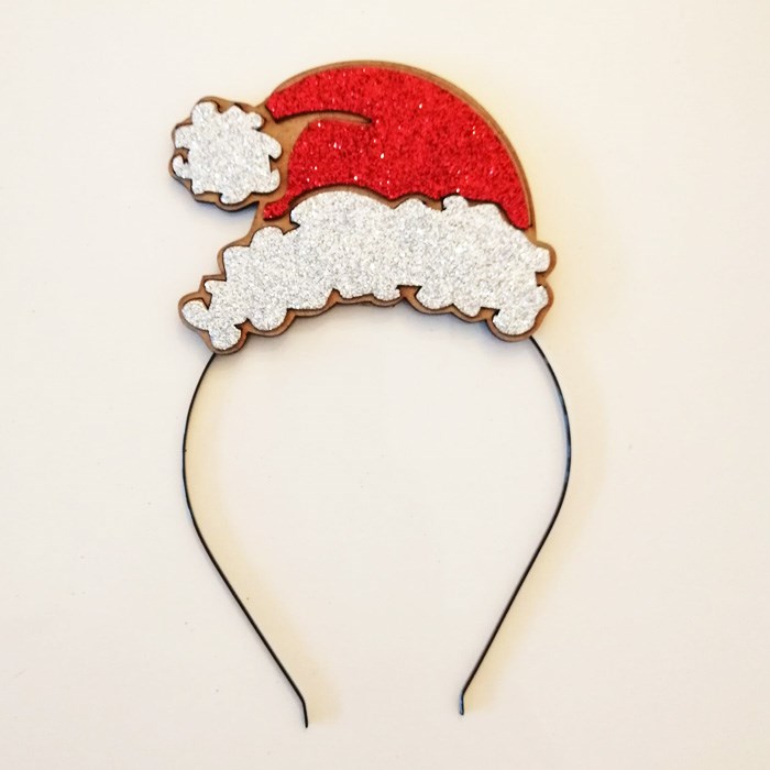 Noel Baba Şapkalı Yılbaşı Taç