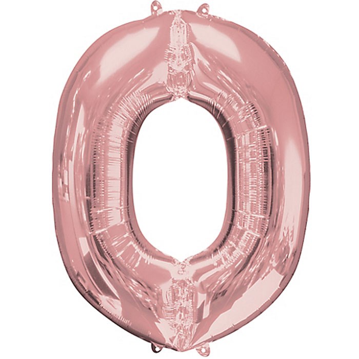 O Harfi Rose Gold Folyo Balon 1 Metre
