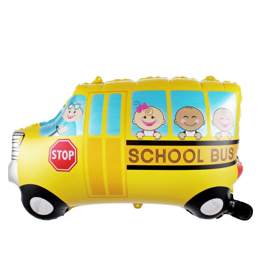 Okul Arabası Temalı Folyo Balon