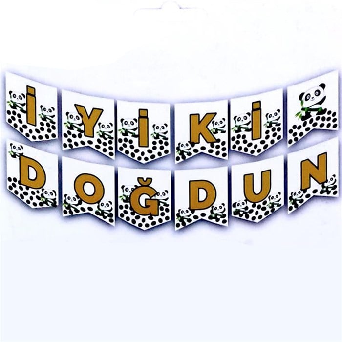Panda İyi ki Doğdun Banner