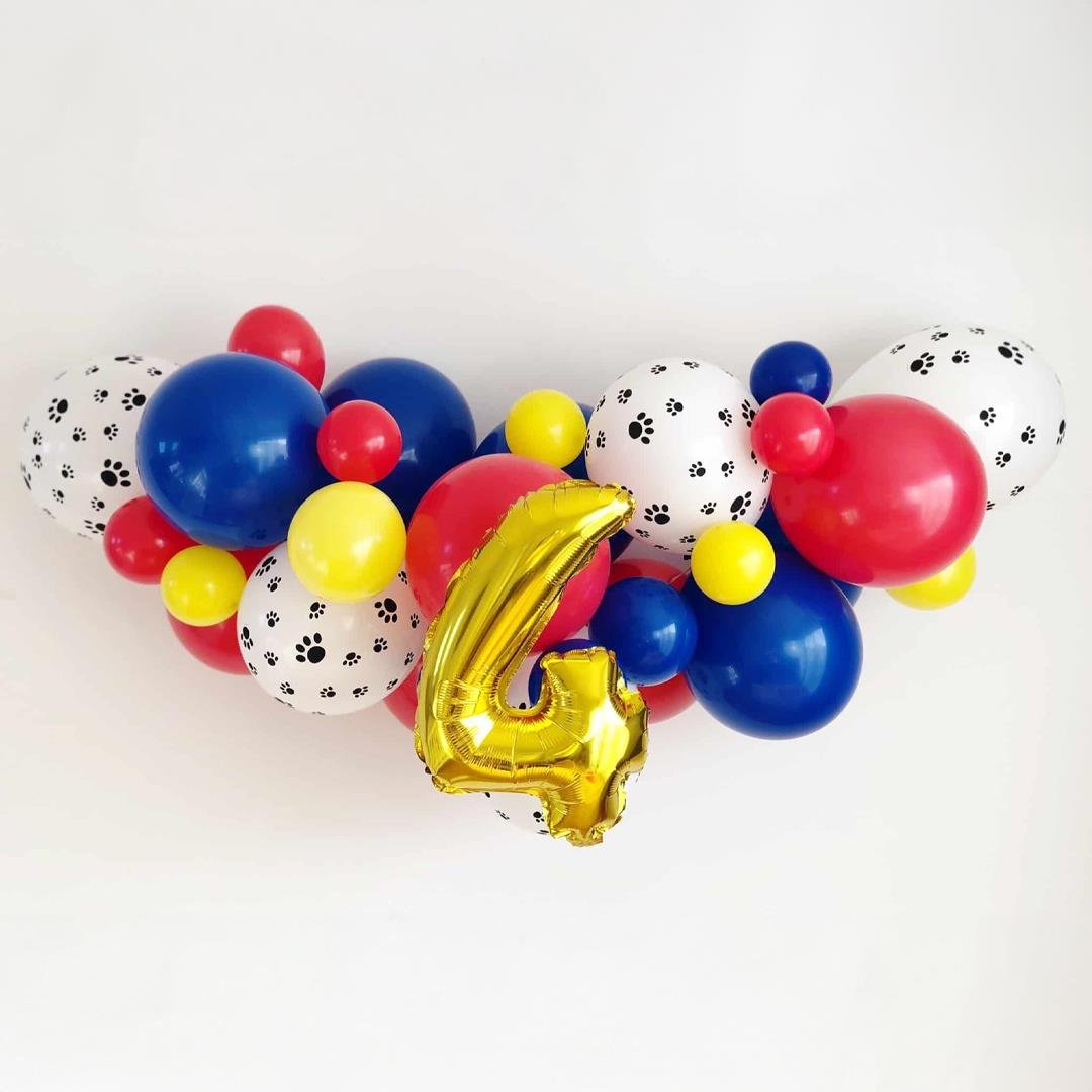 Pati Desenli Zincir Balon Seti