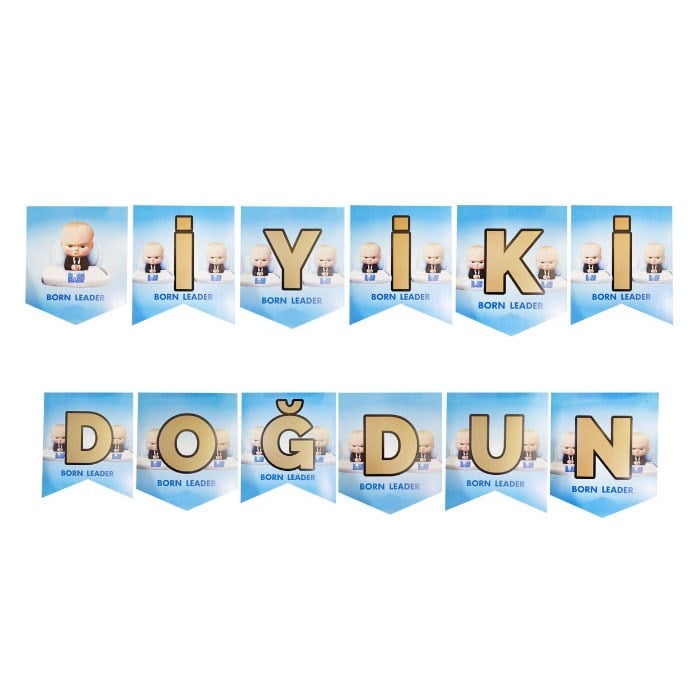 Patron Bebek Temalı İyi Ki Doğdun Banner
