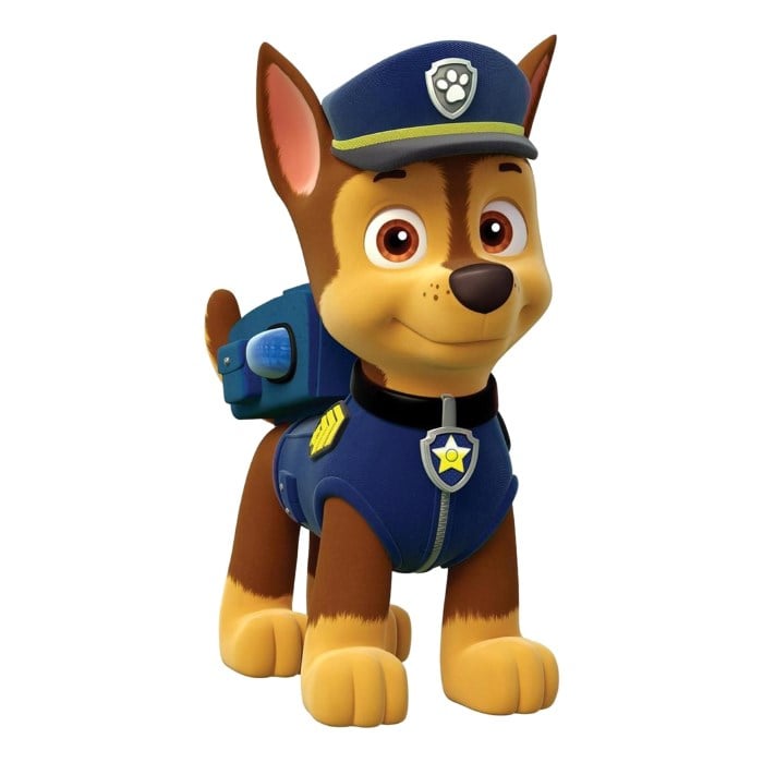 Paw Patrol Chase Sticker 12 cm 1 adet