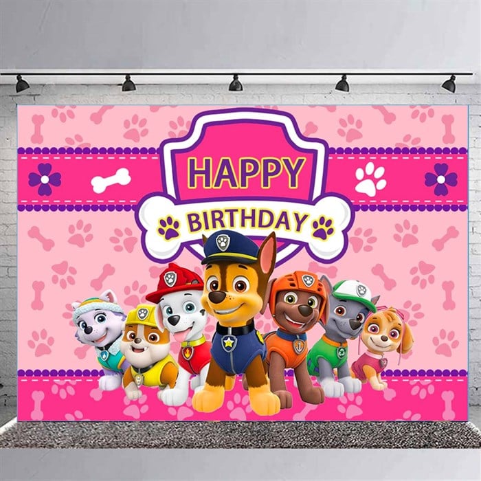 Paw Patrol Doğum Günü Branda Afişi 3 - 70 cm - 100 cm