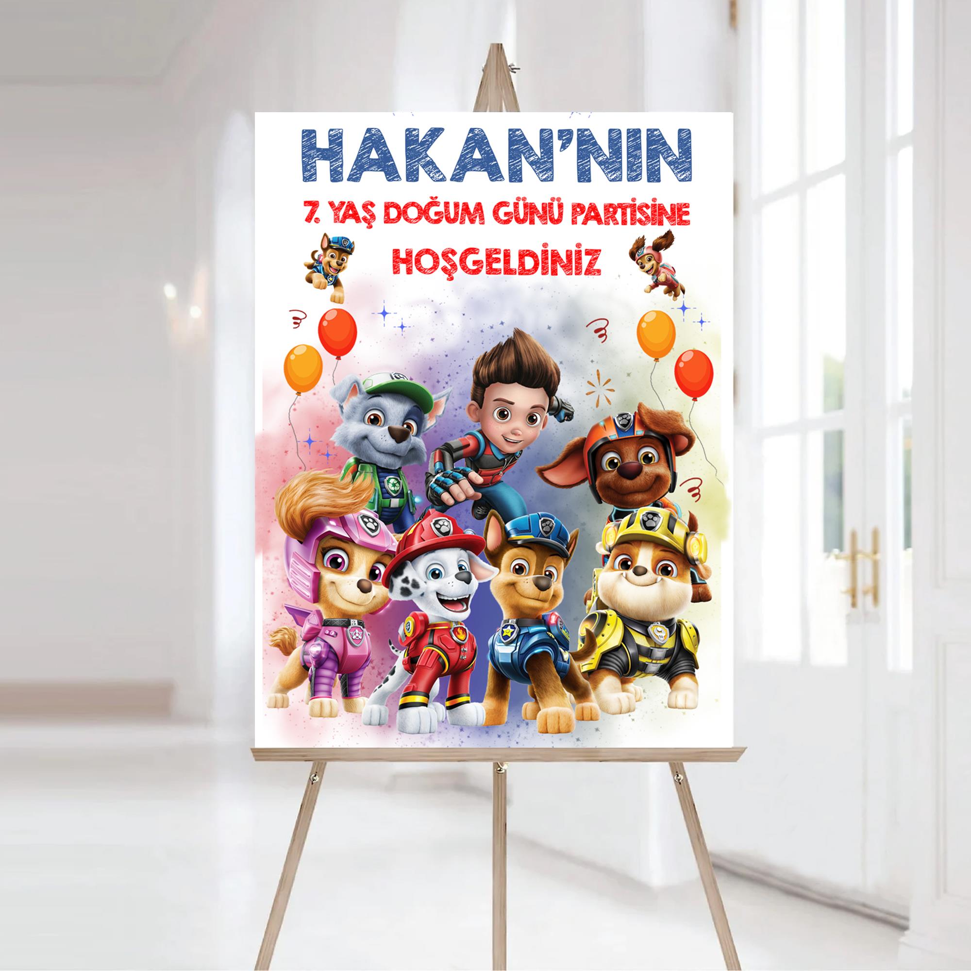 Paw Patrol Karşılama Panosu Vinil Branda