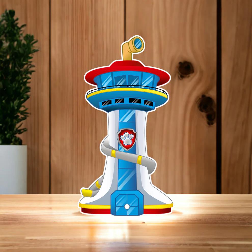 Paw Patrol Kule Temalı Ayaklı Dekor Pano
