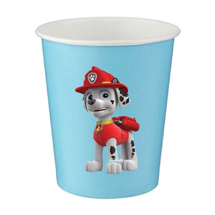 Paw Patrol Marshall Stickerlı Bardak - 5 Adet