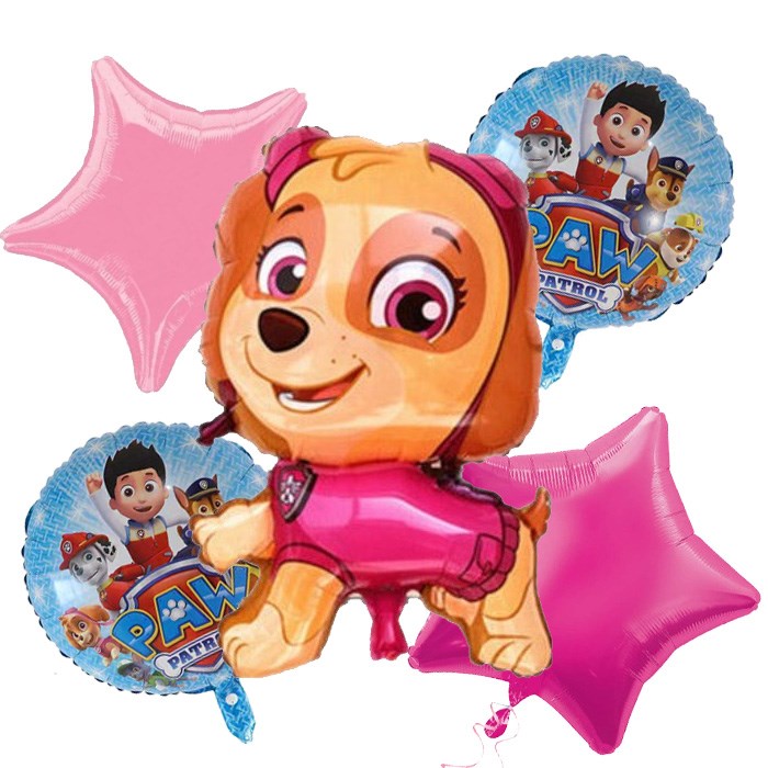 Paw Patrol Skye Folyo Balon Seti 5'li