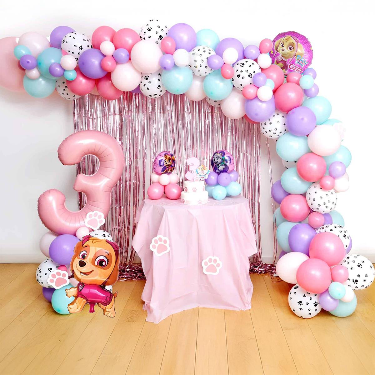 Paw Patrol Skye Temalı Zincir Balon Seti