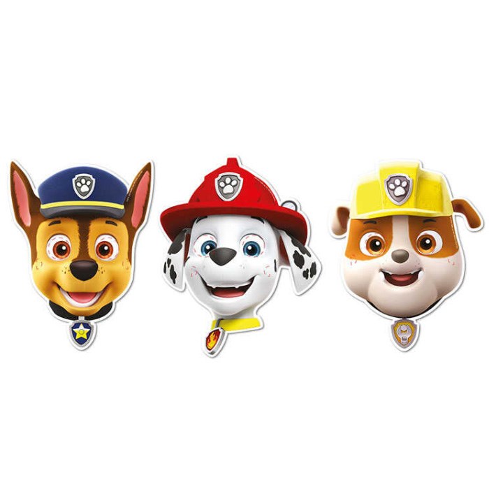 Paw Patrol Temalı Lisanslı Maske - 6 Adet