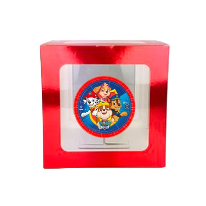 Paw Patrol Temalı Şeffaf Kırmızı Kutu Seti 25 cm