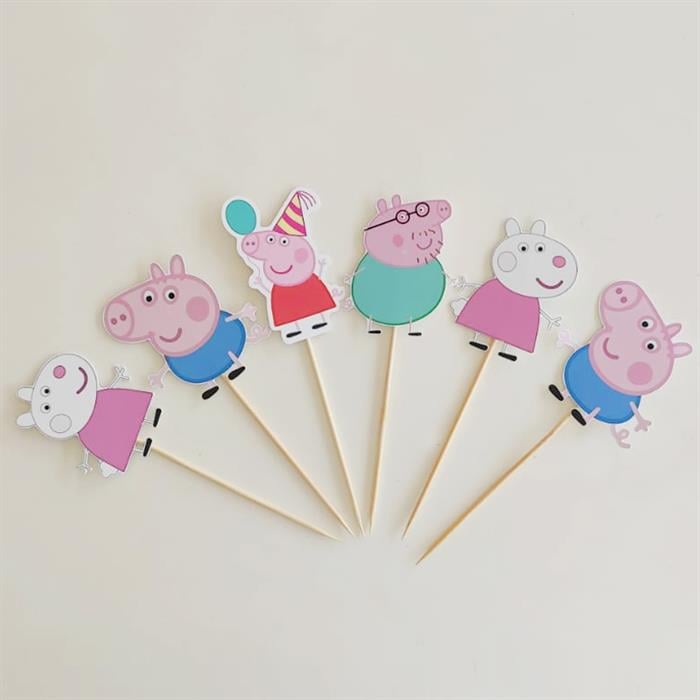 Peppa Pig Özel Kesim Kürdan 6'lı