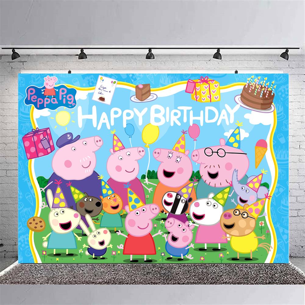 Peppa Pig Temalı Doğum Günü Branda Afiş