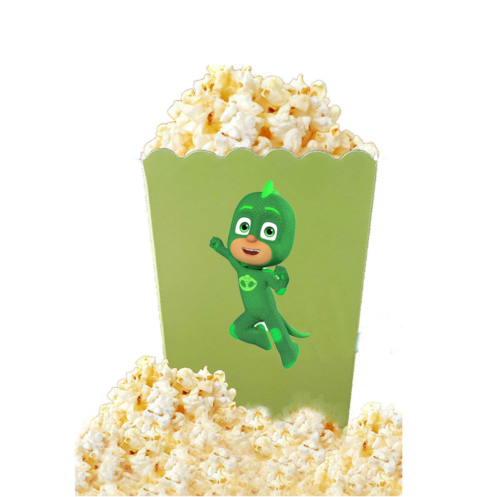 Pijamaskeliler Kertenkele Çocuk Temalı Mısır Kutusu 5 Adet