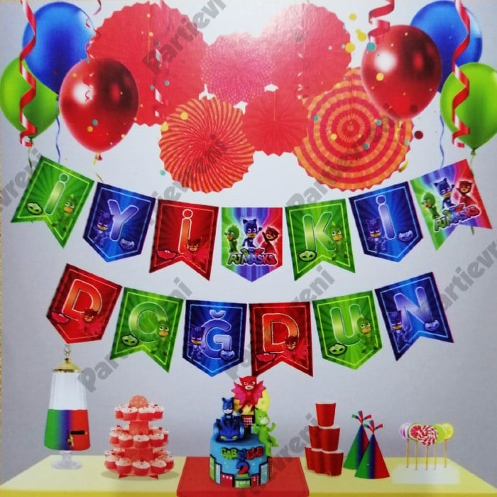 Pj Masks İyi ki Doğdun Yazısı - 200 cm