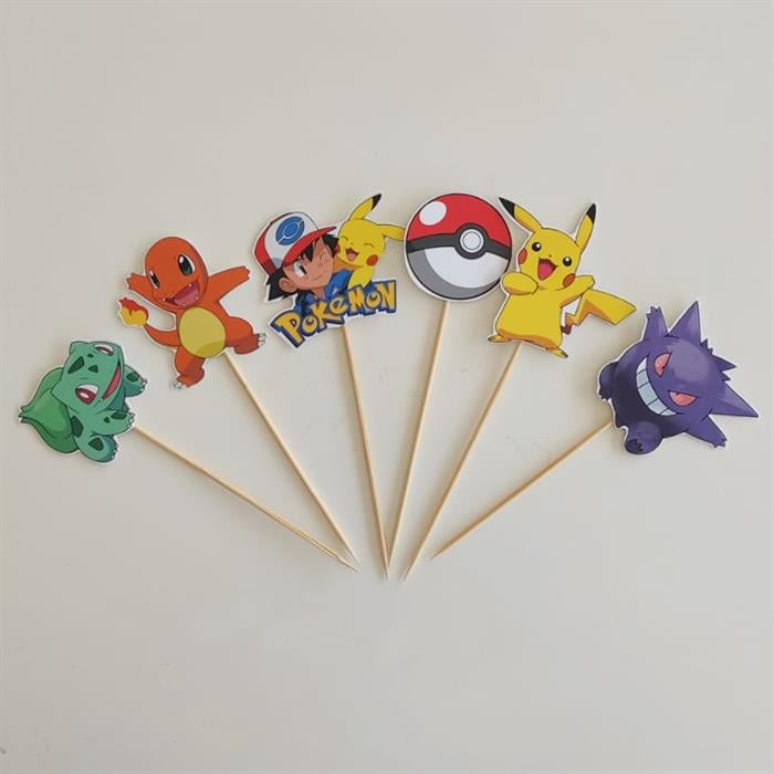 Pokemon Özel Kesim Kürdan 6'lı