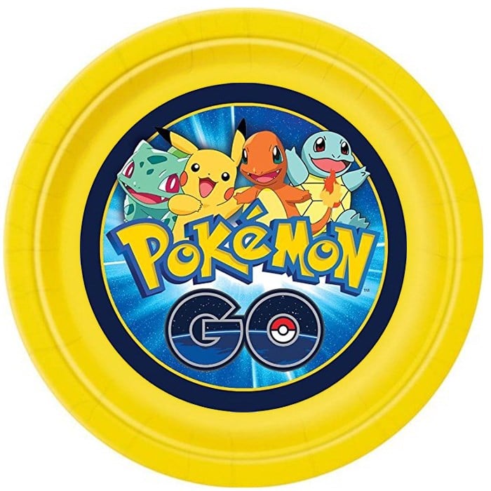 Pokemon Stickerlı Tabak - 8 Adet