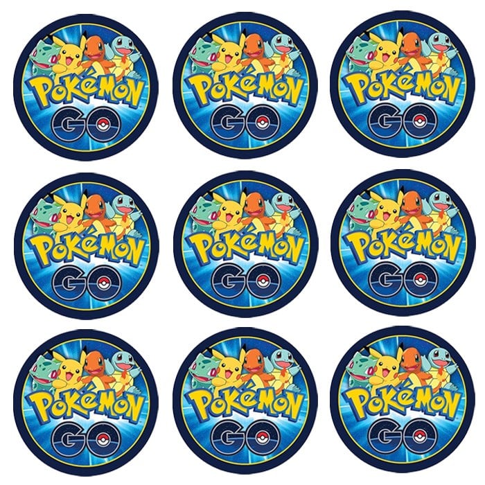 Pokemon Temalı Sticker 10 Adet - 5 cm