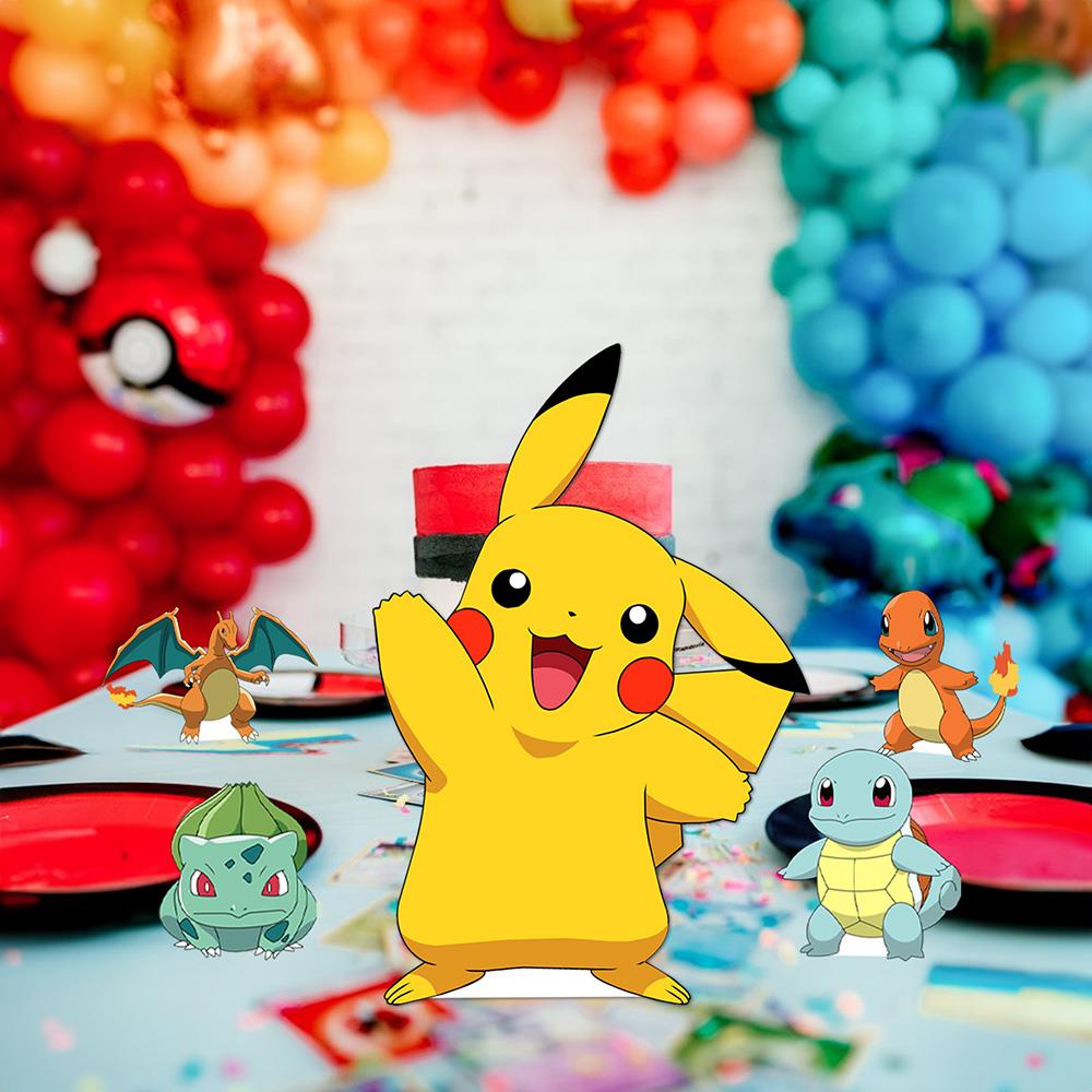 Pokemonlar Temalı Masa Üstü Dekoratif Pano Seti