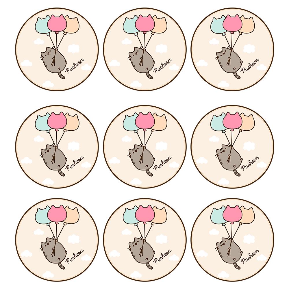 Pusheen Temalı Çıkartma