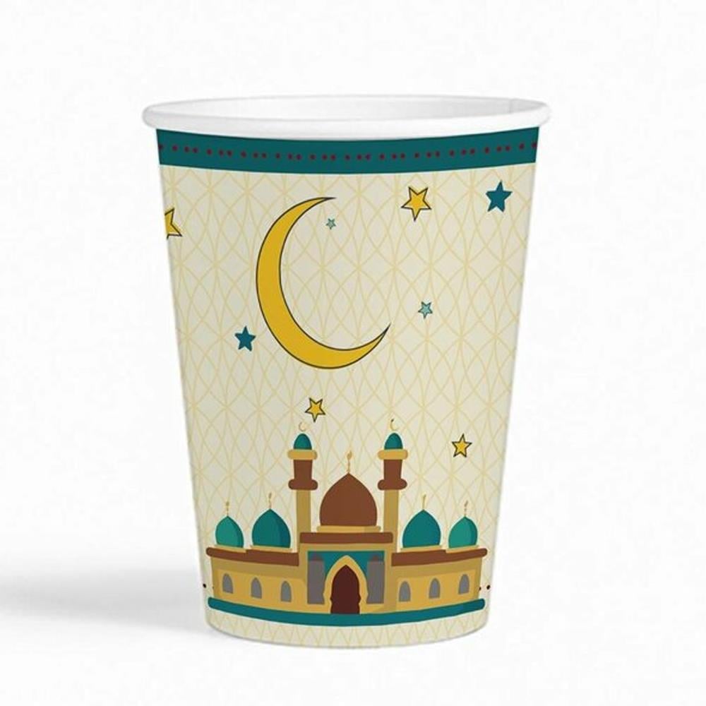 Ramazan Konsepti Karton Bardak 8'li