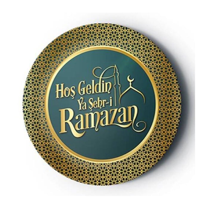 Ramazan Konsepti Tabak - 8 Adet