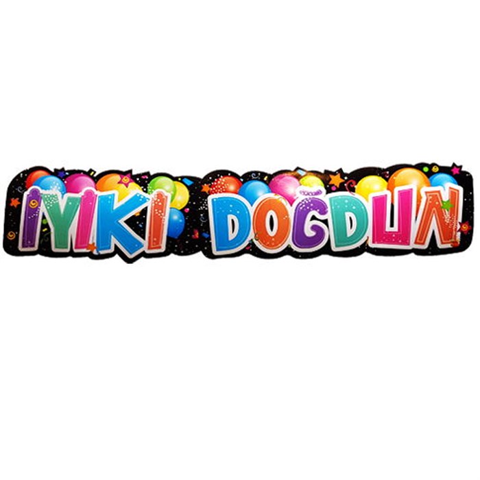Rengarenk İyi Ki Doğdun Yazısı 115 cm