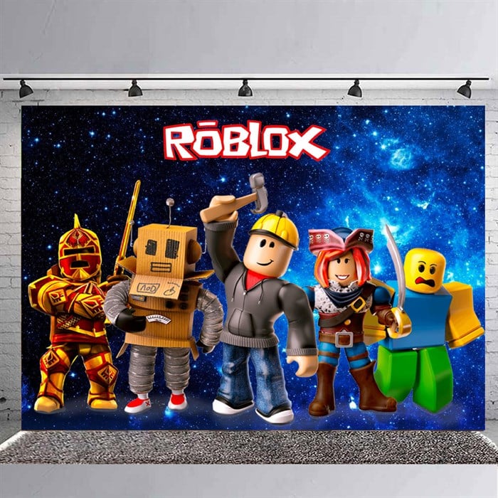 Roblox Doğum Günü Branda Afişi - 70 cm - 100 cm
